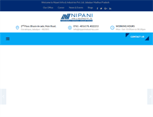 Tablet Screenshot of nipaniindustries.com